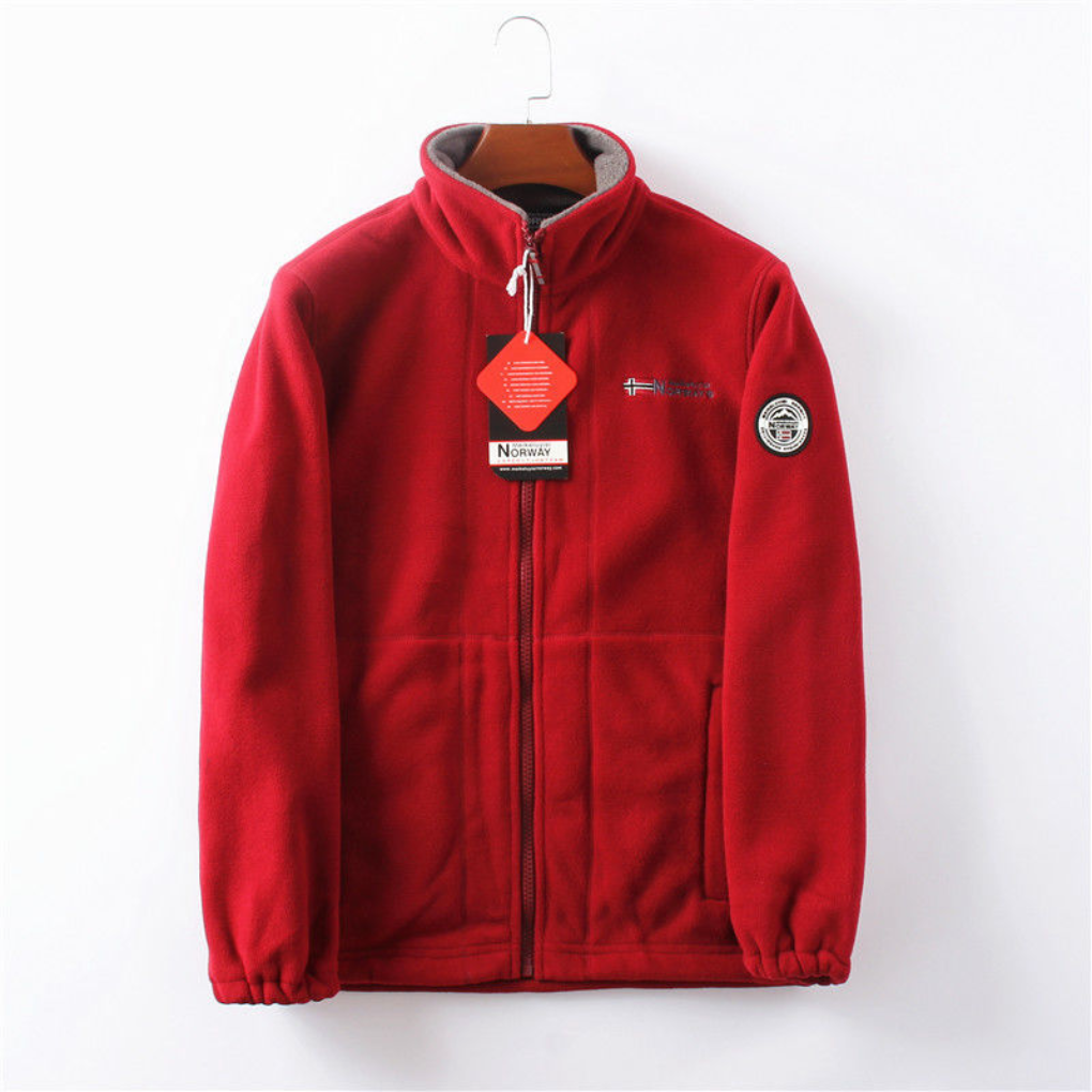 Windproof and Comfortable Men’s Fleece Jacket