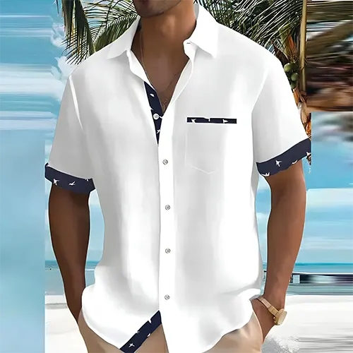 Liam – Men's Short Sleeve Summer Shirt | Breathable & Stylish