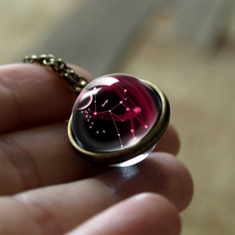 Glass Pendant of the 12 Zodiac Signs Protection – Sofia