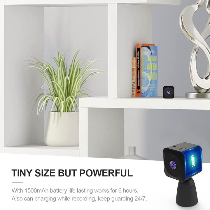 4K Mini Security Camera with Wi-Fi, Hidden Indoor Camera and Night Vision