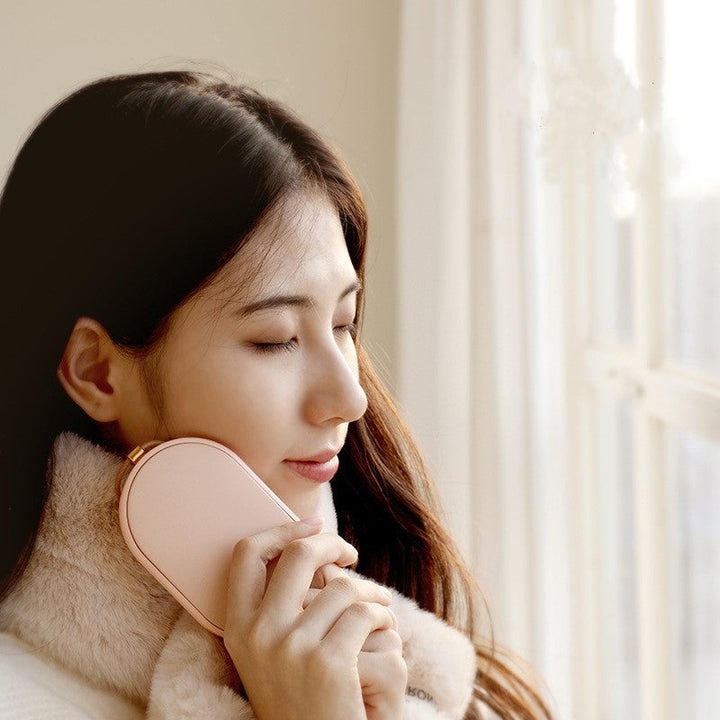 Hand warmer with 5000 mAh power bank, warm on both sides