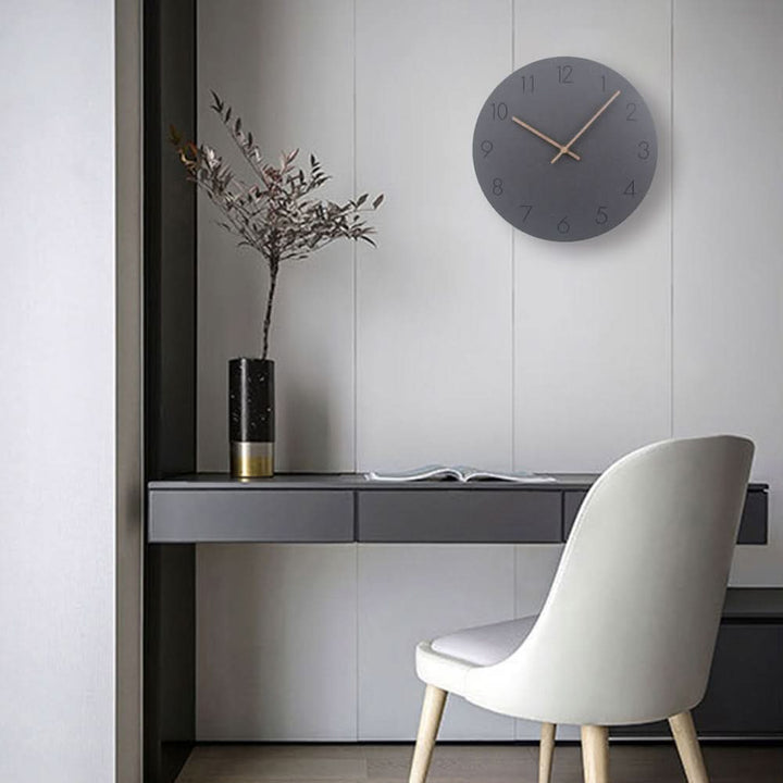 NordWhisper Wall Clock – Silent Nordic-Style Wall Clock for Modern Spaces
