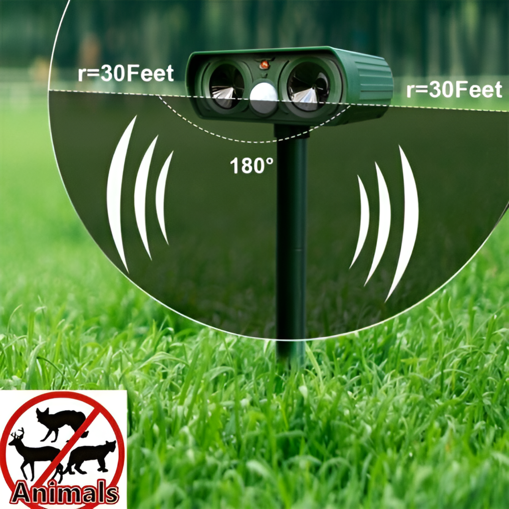 Infrared Solar Powered Animal Pest Repeller