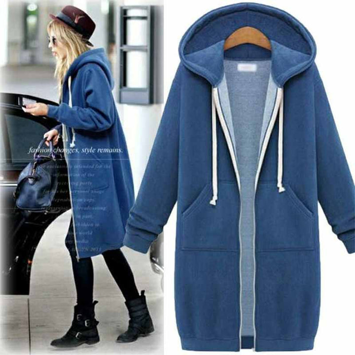 Casual Long Women's Cardigan - CozyZip