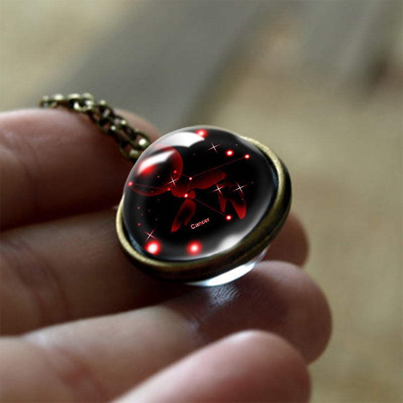 Glass Pendant of the 12 Zodiac Signs Protection – Sofia