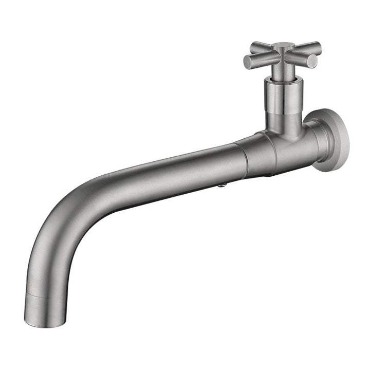Modern Single-Lever Wall-Mounted Basin Mixer Tap with 1 Hole