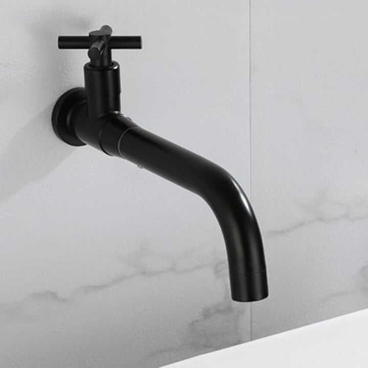 Modern Single-Lever Wall-Mounted Basin Mixer Tap with 1 Hole