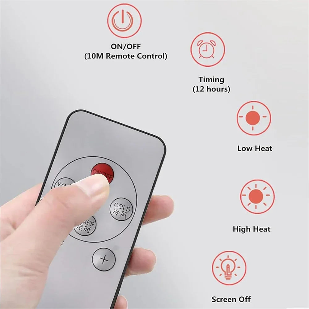 Compact Wall Fan – Portable Cooling with Remote Control