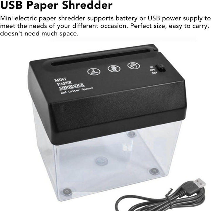 Mini Desktop Paper Shredder – Compact, Quiet, and Efficient