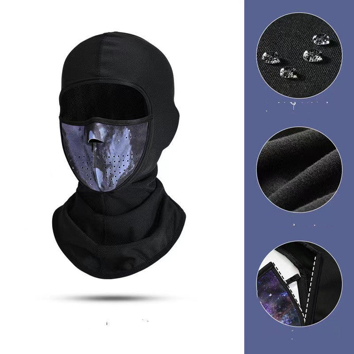 Ski mask for nose and mouth – warm, windproof, with drawstring