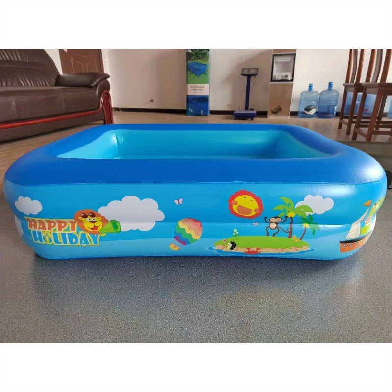 Ocean Splash Inflatable Paddling Pool for Kids – Thick PVC for Garden Fun