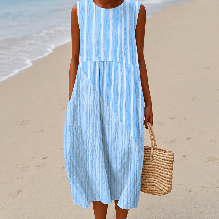 Livia™ | Airy Tummy-Concealing Floral Midi Dress
