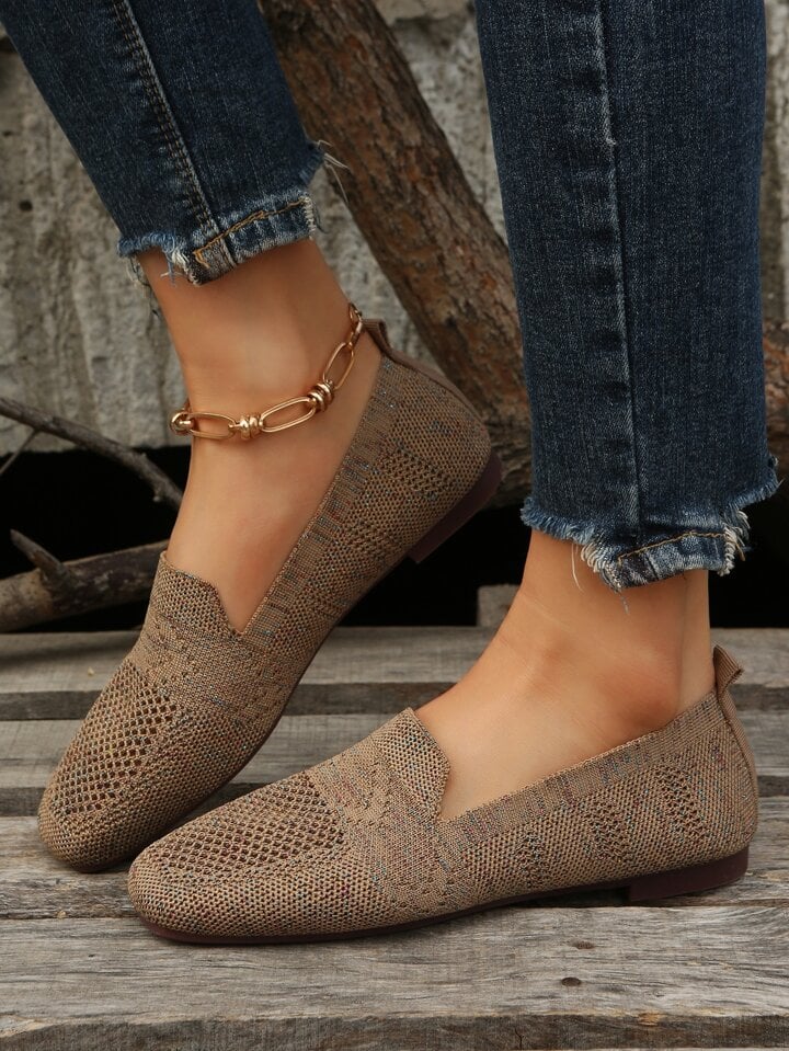 Women's orthopaedic slip-on trainers with soft footbed, breathable mesh