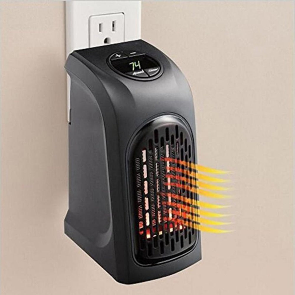 Ceramic fan heater with thermostat and timer up to 12 hours
