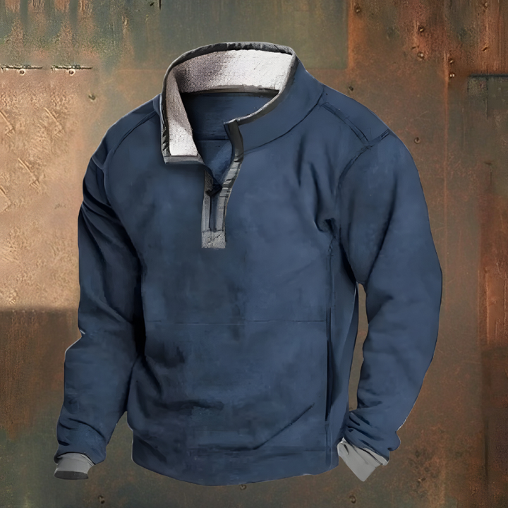 Roan™ | Casual Embroidered Half Zip Jumper