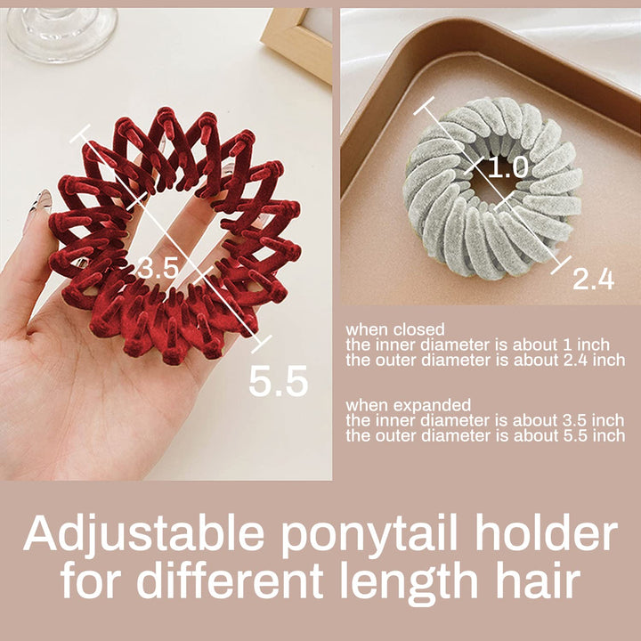Elegant Bird's Nest Hair Clips - Set of 3
