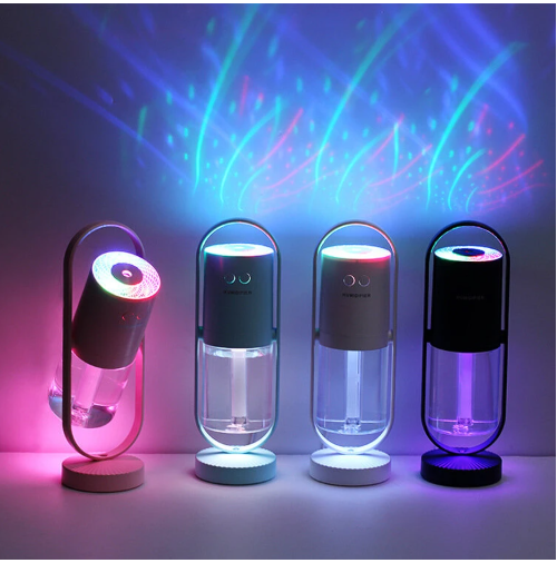 USB humidifier with projection light, quiet and suitable for the car
