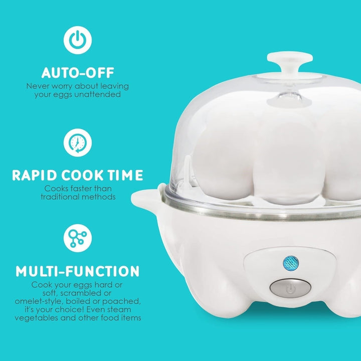 Egg Cooker – Fast Cooking, Poached Eggs and Omelette Preparation with Automatic Shut-Off