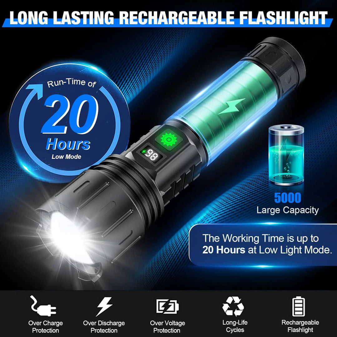 Powerful LED torch – up to 100,000 lumens
