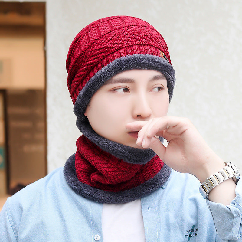 Knitted balaclava with neck warmer – warm and windproof