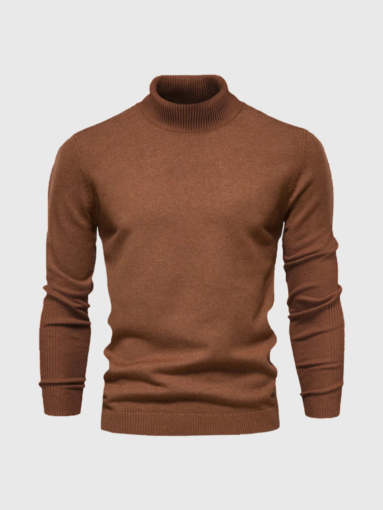 Men's Turtleneck Sweater – Washable and Versatile