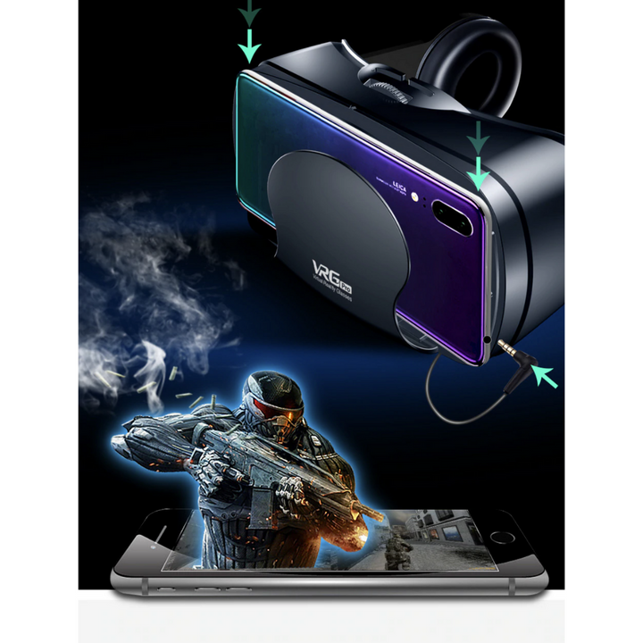 Innovative VR Glasses Headset for iPhone and Android Immersive Virtual Reality Experience at Your Fingertips