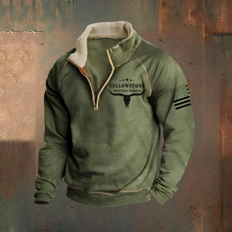 Roan™ | Casual Embroidered Half Zip Jumper