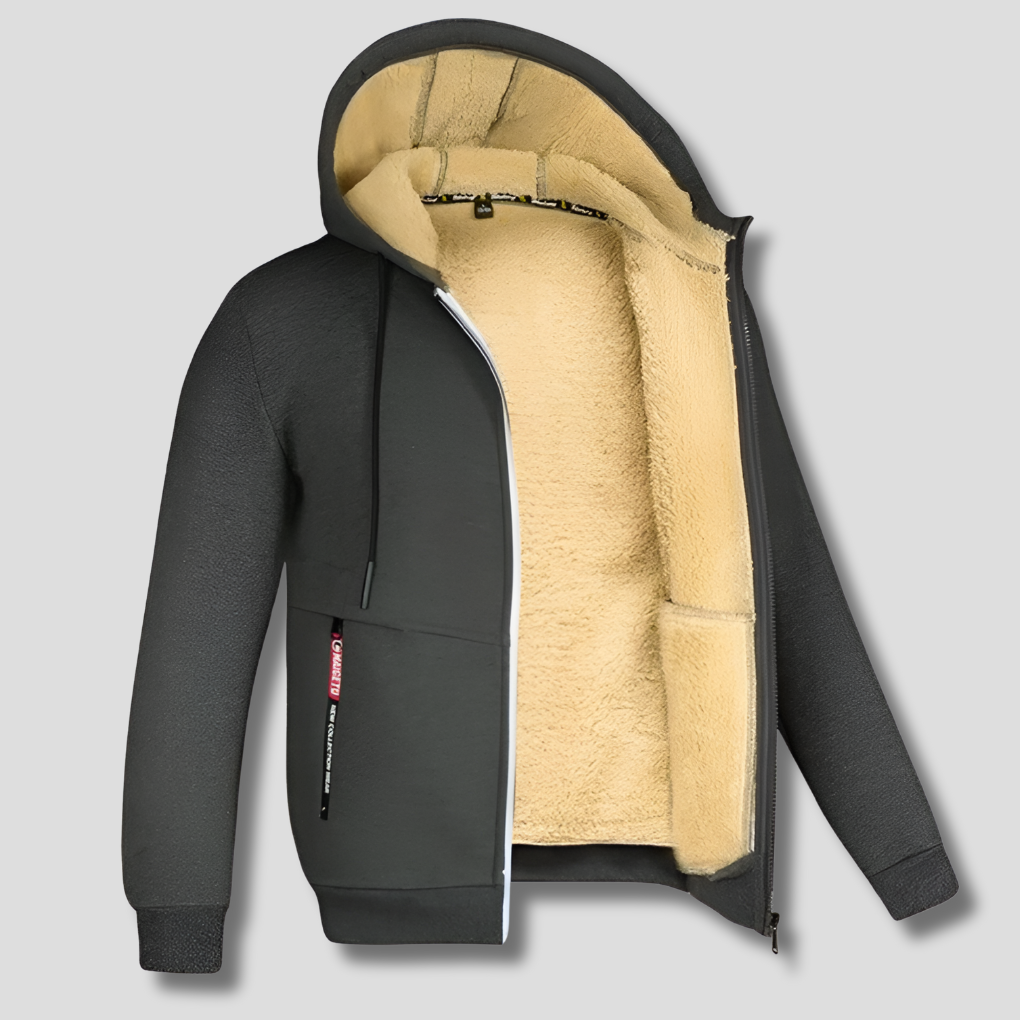 Men’s Fleece Pullover with Fur Lining