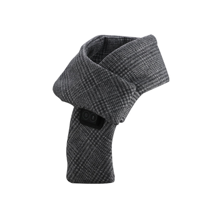 Heated scarf in soft fleece with three heat settings