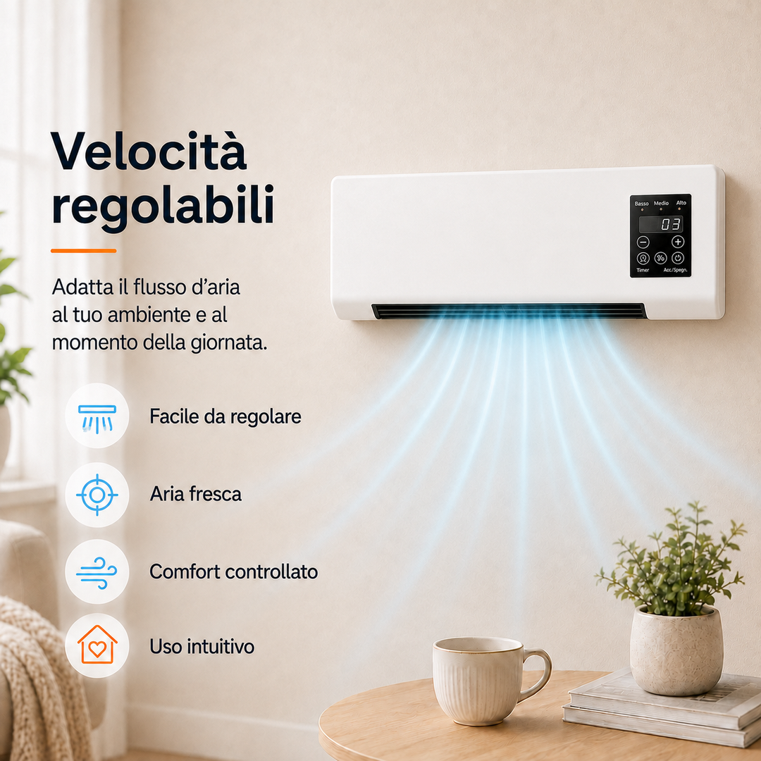 Compact Wall Fan – Portable Cooling with Remote Control