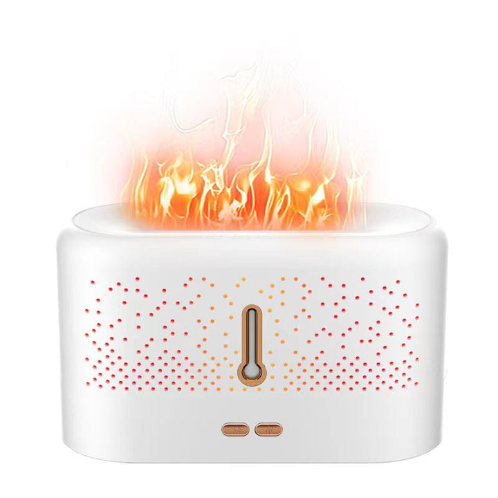 Ultrasonic flame diffuser with scented oil included, 200 ml tank