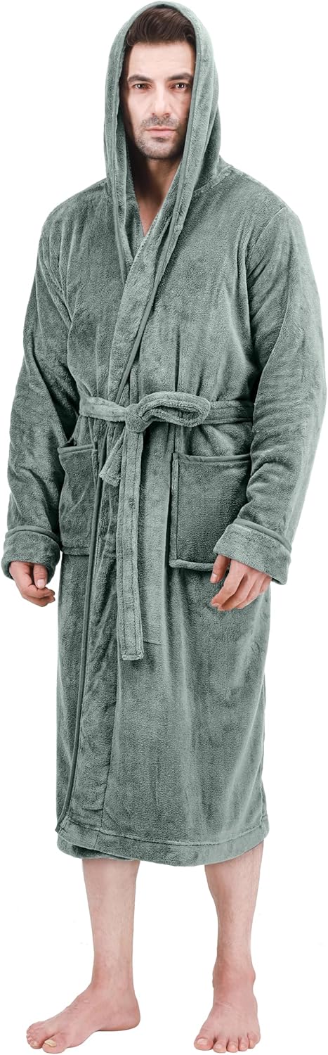 Comfortable Men's Fleece Dressing Gown - Harry