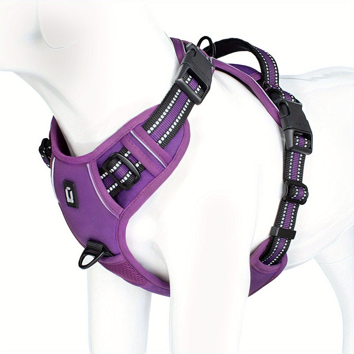 Reflective No-Pull Dog Harness – Easy Walking and Training with Handle