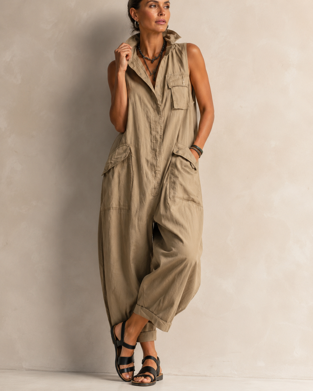 Simone™ | Sleeveless Jumpsuit