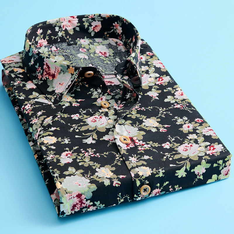 Men's Trendy Floral Shirt