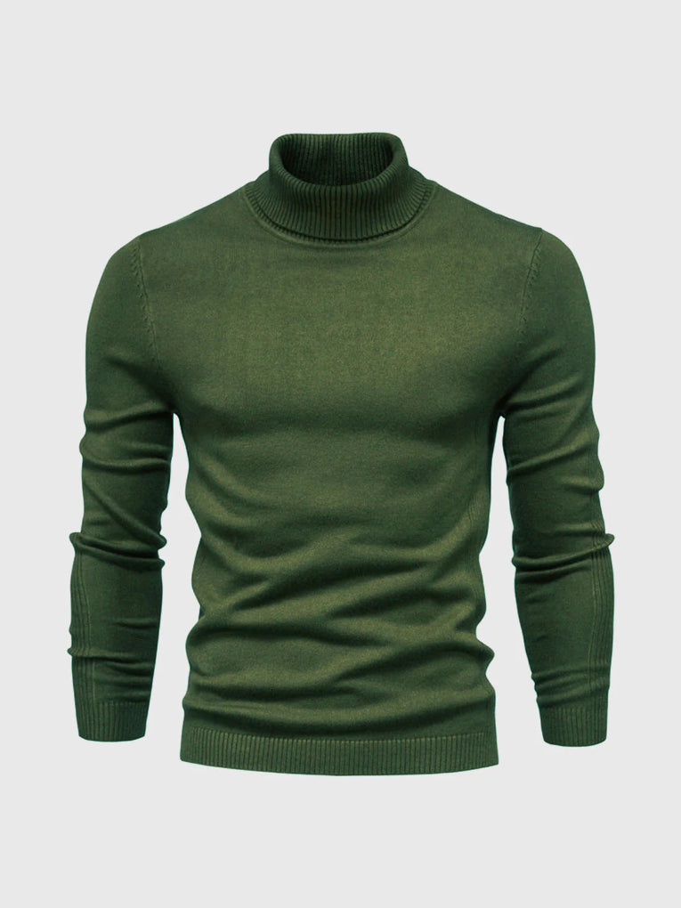Men's Turtleneck Sweater – Washable and Versatile