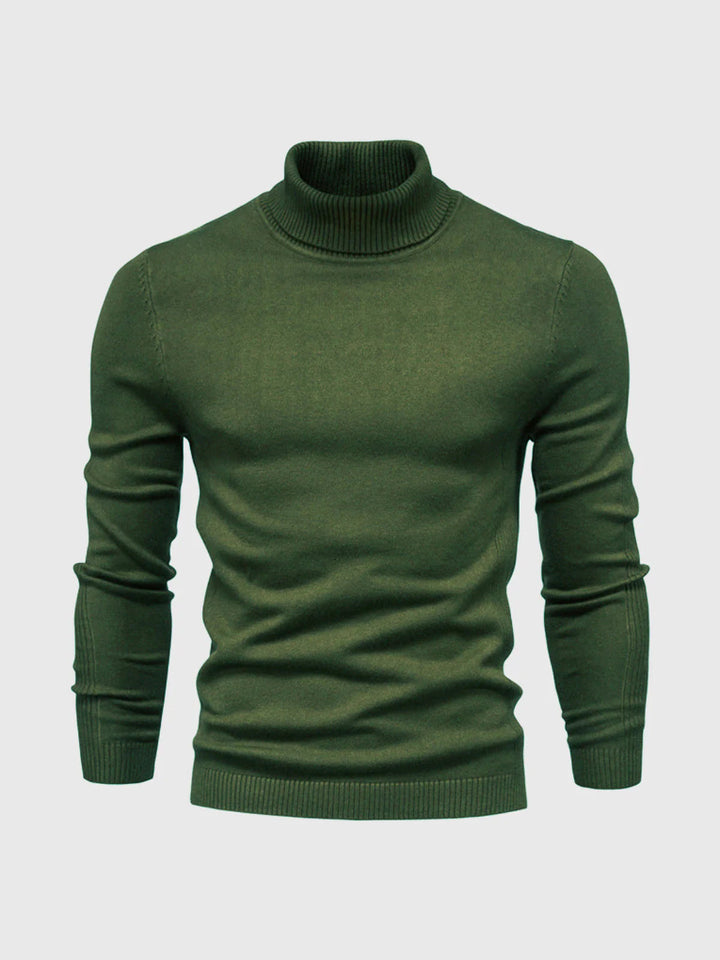Men's Turtleneck Sweater – Washable and Versatile