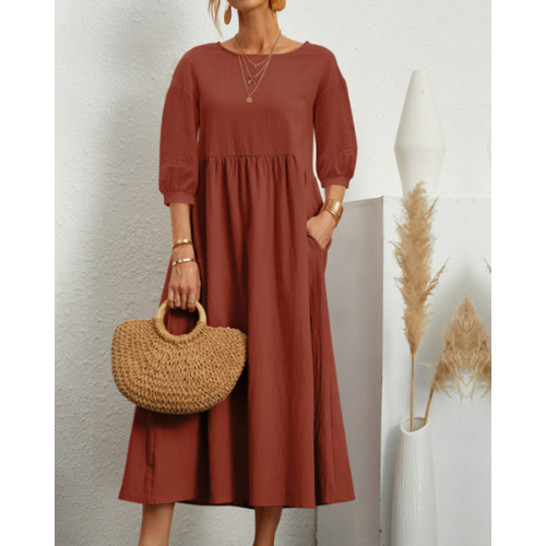 Isabelle – Women's Elegant Smocked Summer Dress | Midi