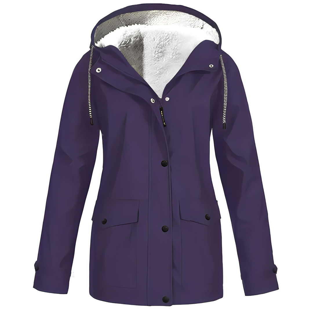 Fleece-Lined Women's Raincoat - WarmWarder