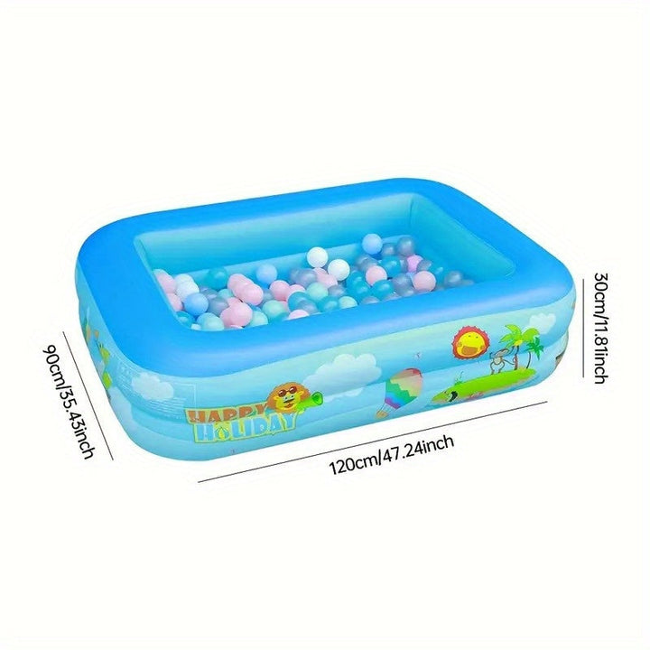 Ocean Splash Inflatable Paddling Pool for Kids – Thick PVC for Garden Fun