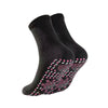 Self-heating socks with tourmaline and acupressure nubs