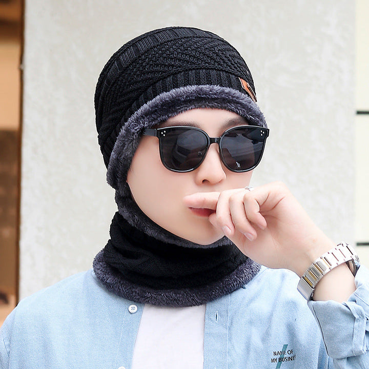 Knitted balaclava with neck warmer – warm and windproof