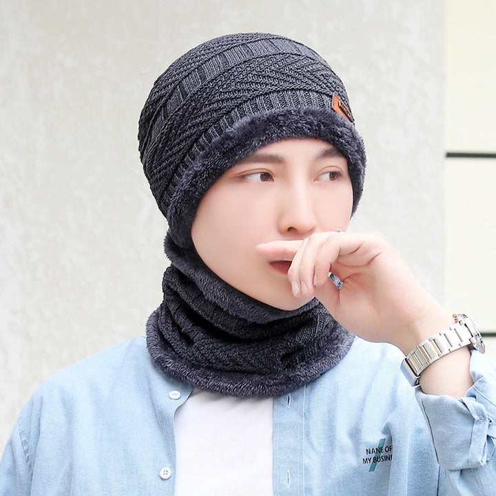 Knitted balaclava with neck warmer – warm and windproof