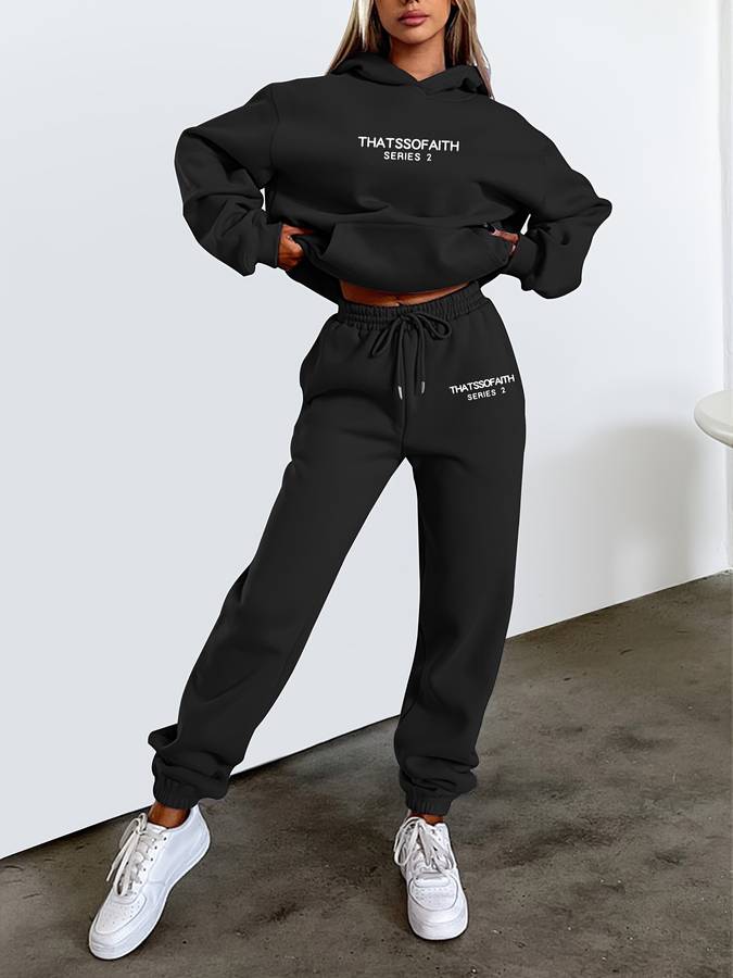 Casual Women's Joggers & Sweatshirt Set - Harper