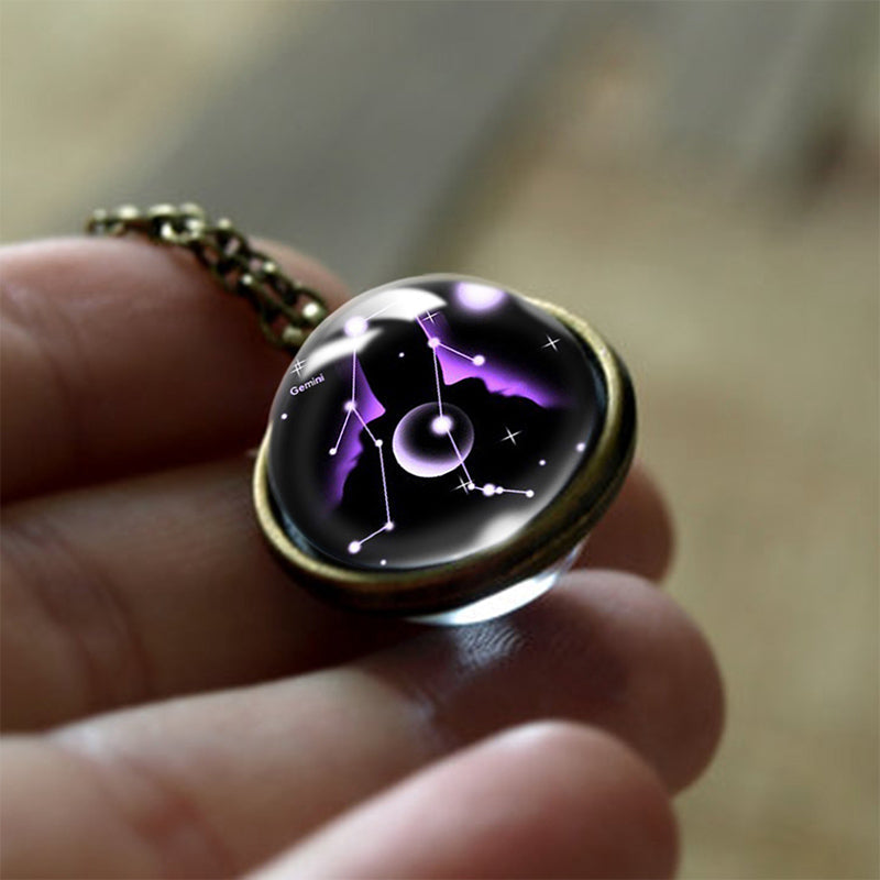 Glass Pendant of the 12 Zodiac Signs Protection – Sofia