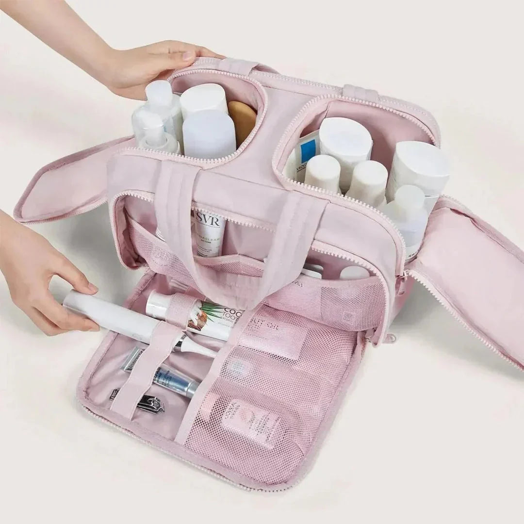 Smart wash bag - pack light, arrive fresh