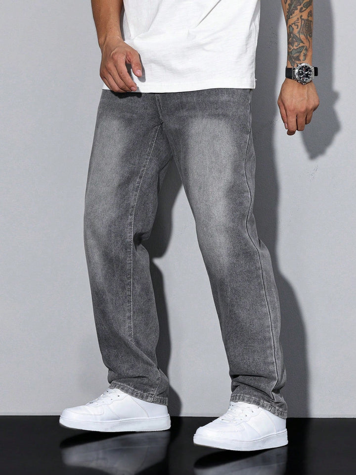 Baggy Jeans - Wide Denim Trousers with a Washed Look