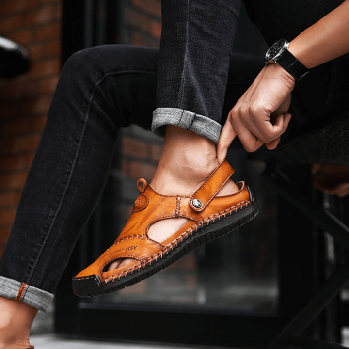 Men’s Breathable Leather Sandals