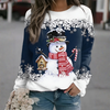Women’s Snowflake Print Xmas Sweatshirt