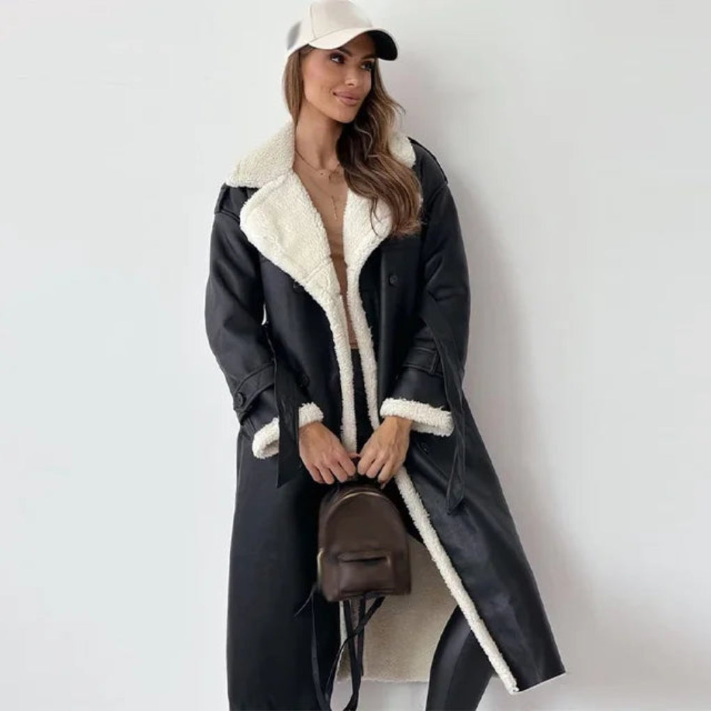 Women's Button Down Long Coat